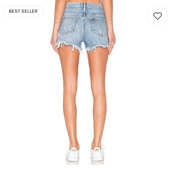 NWT AGOLDE Parker Vintage Denim Shorts in  Swampmeet, Size 26 - Picture 3 of 8